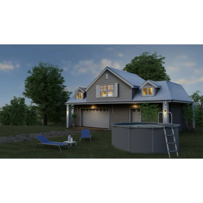 GRE Piscine Ronde Acier Gré Gris Anthracite - Ø 3,50 X 1,20 M 2 GRE Piscine Ronde Acier Gré Gris Anthracite - Ø 3,50 X 1,20 M – Image 2