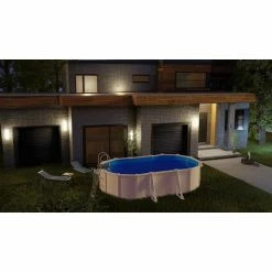 GRE Piscine Ovale Acier Gré Bora Bora - 5 X 3 X 1,20 M -Intex Soldes Magasin kitprov503 piscine ovale acier gre bora bora 500x300cm ambiance min