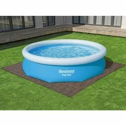 Tapis Effet Bois Pour Spa Et Piscine Bestway 3m² - 12 Dalles 10 Tapis Effet Bois Pour Spa Et Piscine Bestway 3m² - 12 Dalles -Intex Soldes Magasin lot de 12 dalles de protection de sol en mousse 5080 x 5080 cm effet bois pour piscine et spa bestway 1