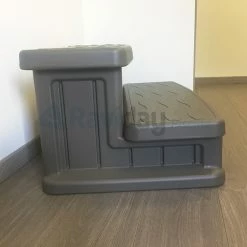 Marche-pied Pour Spa Gonflable Couleur Taupe -Intex Soldes Magasin marche pied spa cotel