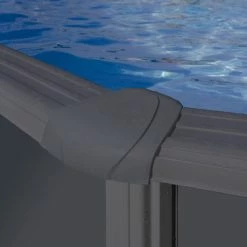 GRE Piscine Ovale Acier Gré Gris Anthracite - 7,30 X 3,75 X 1,20 M 13 GRE Piscine Ovale Acier Gré Gris Anthracite - 7,30 X 3,75 X 1,20 M -Intex Soldes Magasin margelles piscine gre anthracite 2