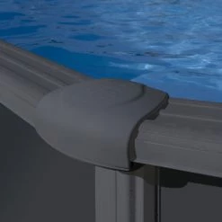 GRE Piscine Ronde Acier Gré Gris Anthracite - Ø 4,60 X 1,20 M 10 GRE Piscine Ronde Acier Gré Gris Anthracite - Ø 4,60 X 1,20 M -Intex Soldes Magasin margelles piscine gre anthracite 3
