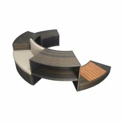 Spa Portable Netspa Vita 4 Personnes Avec Mobilier -Intex Soldes Magasin netspa mobilier vita 140 2