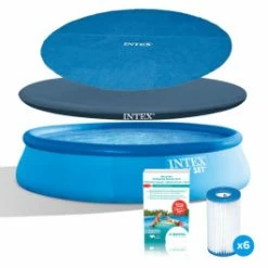 Pack Piscine Autoportée Easy Set Intex 3,96 X 0,84 M + Essentiels