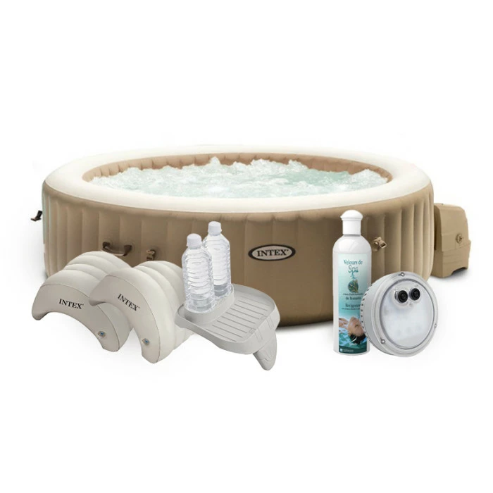 Intex Pack Spa Gonflable Sahara 4 Places + Accessoires 1 Intex Pack Spa Gonflable Sahara 4 Places + Accessoires