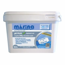 Marina Équilibre De L'eau - Galets De PH Plus à Dissolution Rapide 3,2kg 1 Marina Équilibre De L'eau - Galets De PH Plus à Dissolution Rapide 3,2kg