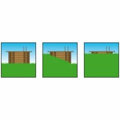 Piscine En Bois Rectangulaire Ubbink Linéa 8,00 X 5,00 X 1,40 M - Liner Beige -Intex Soldes Magasin picto coupe 1