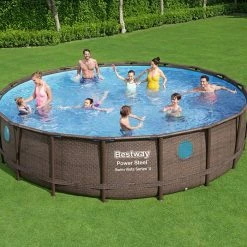 Piscine Tubulaire Ronde Bestway Power Steel Swim Vista 5,49 X 1,22 M -Intex Soldes Magasin piscine bestway power steel vista 549 x 122 1