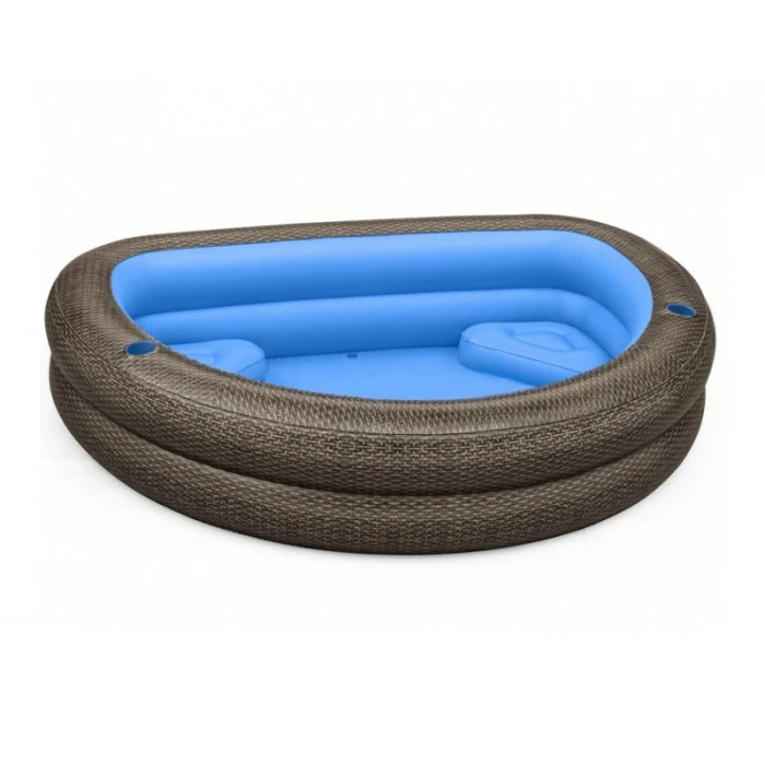 Bestway Piscine Gonflable Demi-lune Avec Sièges Truprint - Imprimé Rotin 1 Bestway Piscine Gonflable Demi-lune Avec Sièges Truprint - Imprimé Rotin