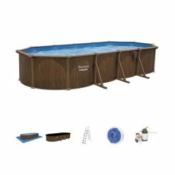 Piscine En Acier Bestway Hydrium Effet Bois - 7,30 X 3,60 X 1,30 M 16 Piscine En Acier Bestway Hydrium Effet Bois - 7,30 X 3,60 X 1,30 M -Intex Soldes Magasin piscine hors sol acier ovale 730 m x 360 m x 130 m hydrium