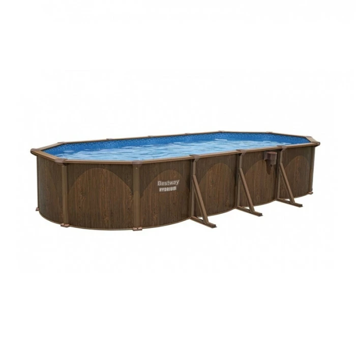 Piscine En Acier Bestway Hydrium Effet Bois - 7,30 X 3,60 X 1,30 M 1 Piscine En Acier Bestway Hydrium Effet Bois - 7,30 X 3,60 X 1,30 M