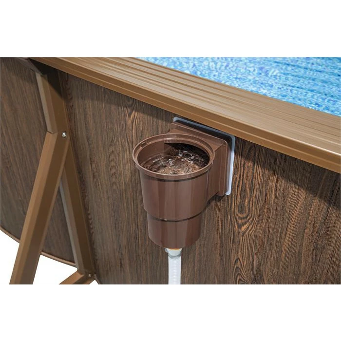 Piscine En Acier Bestway Hydrium Effet Bois - 7,30 X 3,60 X 1,30 M 9 Piscine En Acier Bestway Hydrium Effet Bois - 7,30 X 3,60 X 1,30 M – Image 9