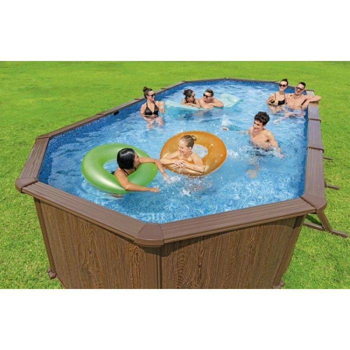 Piscine En Acier Bestway Hydrium Effet Bois - 7,30 X 3,60 X 1,30 M 3 Piscine En Acier Bestway Hydrium Effet Bois - 7,30 X 3,60 X 1,30 M – Image 3
