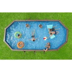 Piscine En Acier Bestway Hydrium Effet Bois - 7,30 X 3,60 X 1,30 M 14 Piscine En Acier Bestway Hydrium Effet Bois - 7,30 X 3,60 X 1,30 M -Intex Soldes Magasin piscine hors sol acier ovale 730 m x 360 m x 130 m hydrium 3