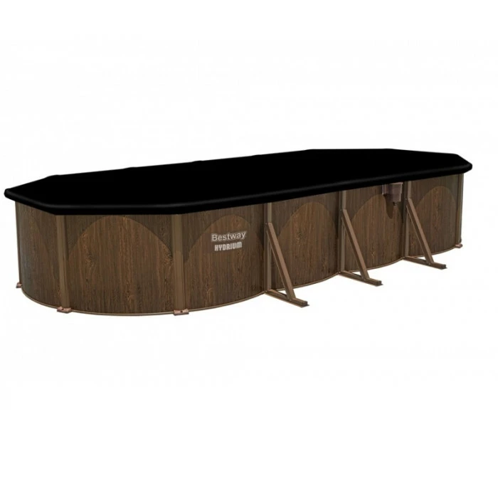 Piscine En Acier Bestway Hydrium Effet Bois - 7,30 X 3,60 X 1,30 M 4 Piscine En Acier Bestway Hydrium Effet Bois - 7,30 X 3,60 X 1,30 M – Image 4