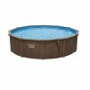 Piscine En Acier Bestway Hydrium Effet Bois Ø 5,50 X H 1,30 M
