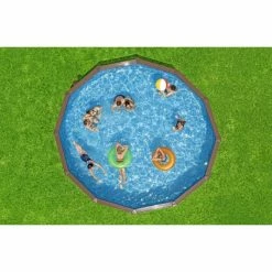Piscine En Acier Bestway Hydrium Effet Bois Ø 5,50 X H 1,30 M 14 Piscine En Acier Bestway Hydrium Effet Bois Ø 5,50 X H 1,30 M -Intex Soldes Magasin piscine hors sol acier ronde 549 x 130 m hydrium 2