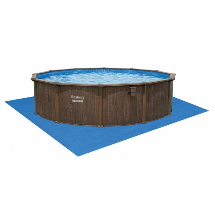 Piscine En Acier Bestway Hydrium Effet Bois Ø 5,50 X H 1,30 M 6 Piscine En Acier Bestway Hydrium Effet Bois Ø 5,50 X H 1,30 M – Image 6