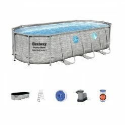 Piscine Tubulaire Ovale Bestway Power Steel Swim Vista 5,49 X 2,74 X 1,22 20 Piscine Tubulaire Ovale Bestway Power Steel Swim Vista 5,49 X 2,74 X 1,22 -Intex Soldes Magasin piscine hors sol ovale power steel swimvista effet pierre grise avec hublots 549 x 274 cm