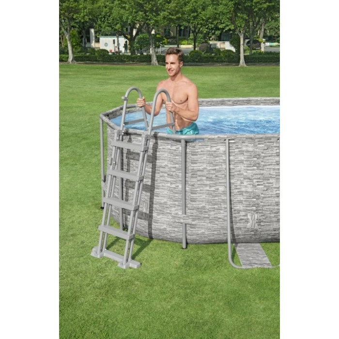 Piscine Tubulaire Ovale Bestway Power Steel Swim Vista 5,49 X 2,74 X 1,22 9 Piscine Tubulaire Ovale Bestway Power Steel Swim Vista 5,49 X 2,74 X 1,22 – Image 9