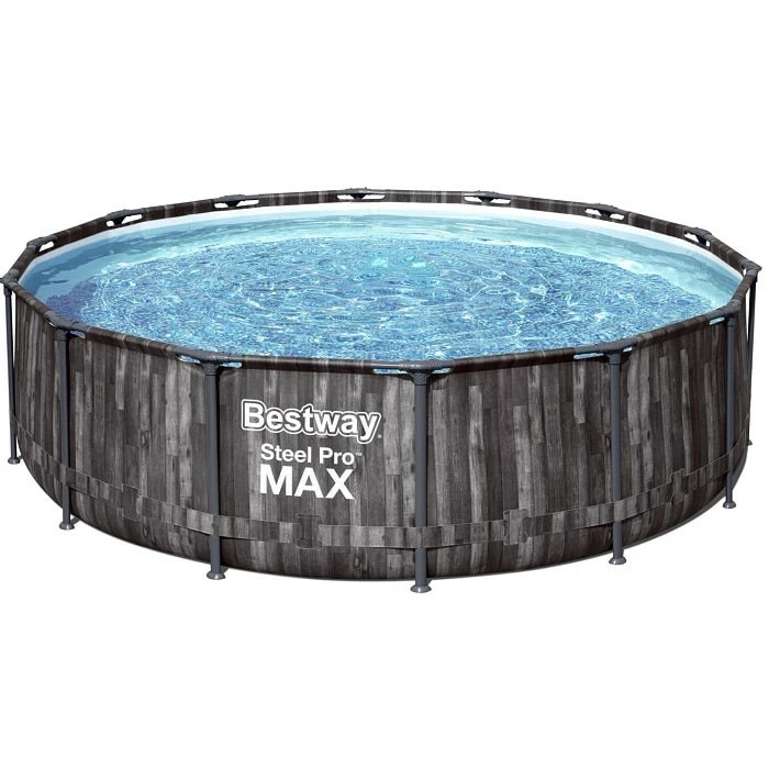Bestway Piscine Hors Sol Ronde Steel Pro Max™ Effet Bois 427 X 107 Cm 1 Bestway Piscine Hors Sol Ronde Steel Pro Max™ Effet Bois 427 X 107 Cm