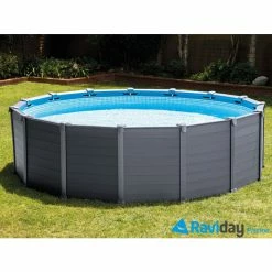 Piscine Tubulaire Ronde Intex Graphite 4.78 X 1.24 M 15 Piscine Tubulaire Ronde Intex Graphite 4.78 X 1.24 M -Intex Soldes Magasin piscine intex graphite 28382fr 2