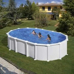 GRE Piscine Ovale Acier Gré Haïti - 6,10 X 3,75 M -Intex Soldes Magasin piscine ovale acier gre haiti 6 min 2
