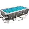 Piscine Tubulaire Rectangulaire Bestway Power Steel 4,04 X 2,01 X 1,00 Aspect Résine