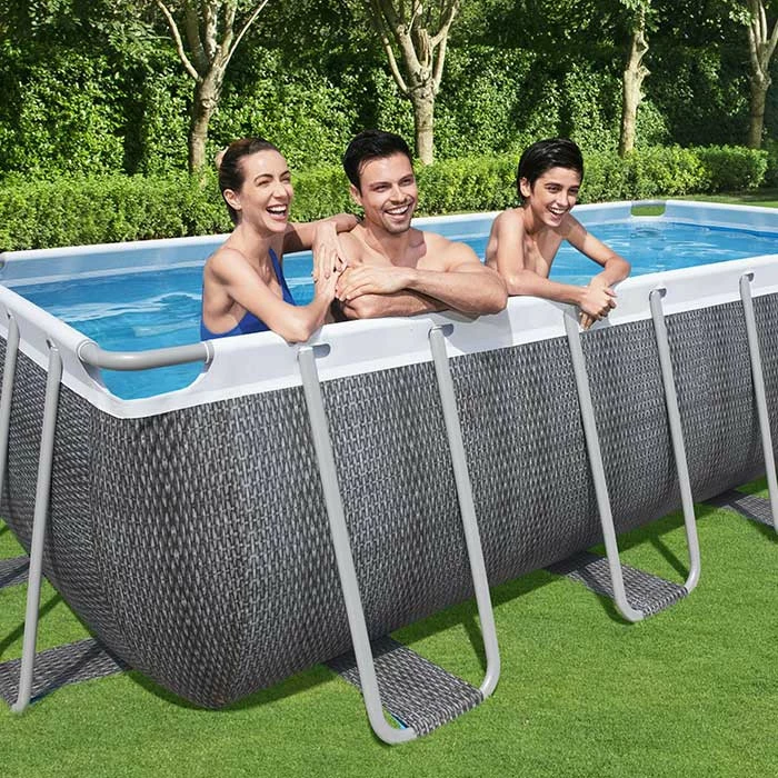 Piscine Tubulaire Bestway Power Steel Rotin Gris 5,49 X 2,74 X 1,22 M 5 Piscine Tubulaire Bestway Power Steel Rotin Gris 5,49 X 2,74 X 1,22 M – Image 5