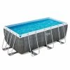 Piscine Tubulaire Rectangulaire Bestway Power Steel 4,12 X 2,01 X 1,22 Aspect Résine