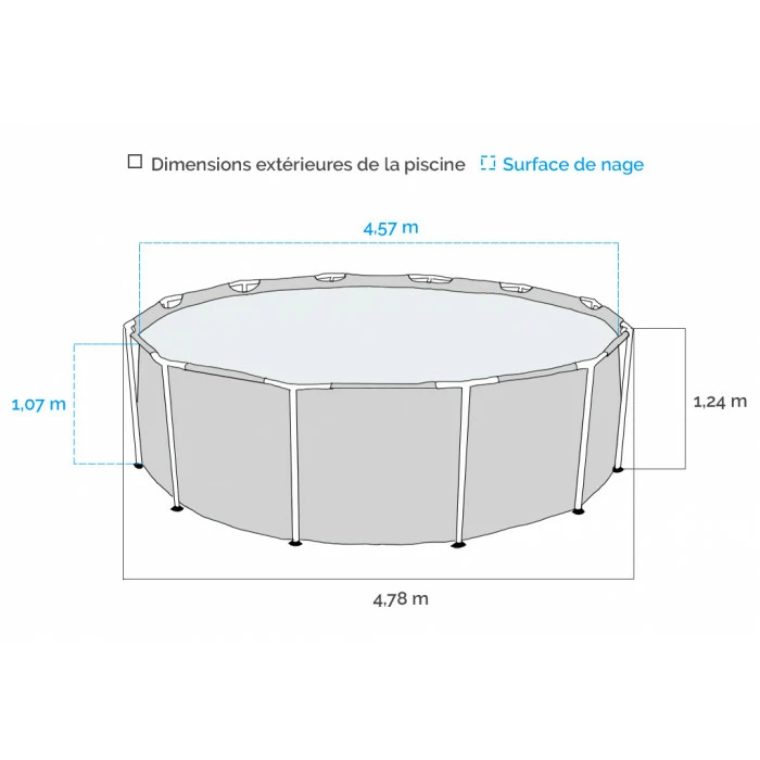 Piscine Tubulaire Ronde Intex Graphite 4.78 X 1.24 M 11 Piscine Tubulaire Ronde Intex Graphite 4.78 X 1.24 M – Image 11