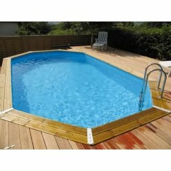 Piscine En Bois Octogonale Ubbink Azura 4,90 X 3,55 X 1,30 M - Liner Bleu 9 Piscine En Bois Octogonale Ubbink Azura 4,90 X 3,55 X 1,30 M - Liner Bleu -Intex Soldes Magasin piscine ubbink azura 490 355 130 bleu 2