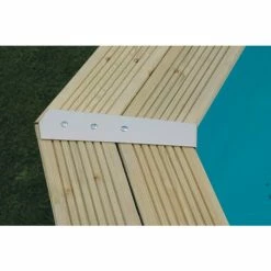 Piscine En Bois Octogonale Ubbink Azura 6,10 X 4 X 1,20 M - Liner Bleu -Intex Soldes Magasin piscine ubbink azura 610 400 120 bleu 4