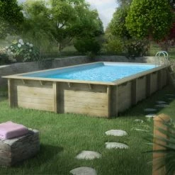 Piscine Weva Procopi En Bois 8 X 4 M -Intex Soldes Magasin piscine procopi 8 x 4 ambiance 3 min