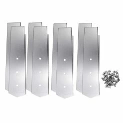 Kit De 8 Pièces Finition Margelles 135° Ubbink Alu Piscine Bois Octogonale -Intex Soldes Magasin platine linea droit set 8 finition margelles ubbink alluminium studio 6