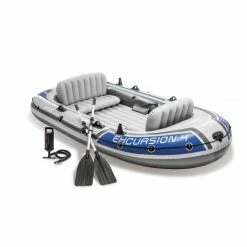 Set Bateau Gonflable 4 Places Intex Excursion 4