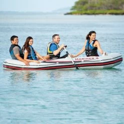 Set Bateau Gonflable 4 Places Intex Mariner 4 (gonfleur Et Rames Inclus) 7 Set Bateau Gonflable 4 Places Intex Mariner 4 (gonfleur Et Rames Inclus) -Intex Soldes Magasin set bateau gonflable 4 places intex mariner 4 ambiance