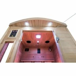 Sauna Infrarouge France Sauna APOLLON - 2 Places -Intex Soldes Magasin sn apollon q2 sauna infrarouge france sauna apollon 2places plafond