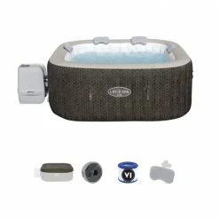 Spa Gonflable Bestway Lay-Z Spa CABO HydroJet 6 Places -Intex Soldes Magasin spa gonflable carre lay z spa cabo hydrojet 4 6 places