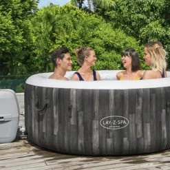 Spa Gonflable Bestway Lay-Z Spa BAHAMAS AirJet 4 Places -Intex Soldes Magasin spa gonflable rond lay z spa bahamas airjet 2