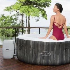Spa Gonflable Bestway Lay-Z Spa BAHAMAS AirJet 4 Places -Intex Soldes Magasin spa gonflable rond lay z spa bahamas airjet 8