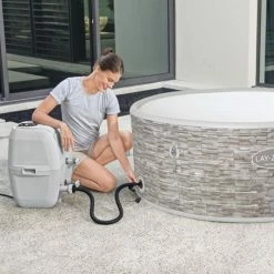 Spa Semi-rigide Bestway Lay-Z-Spa VANCOUVER AirJet Plus 5 Places -Intex Soldes Magasin spa gonflable rond lay z spa vancouver airjet plus 5