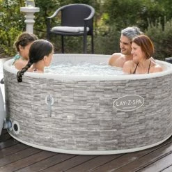 Spa Semi-rigide Bestway Lay-Z-Spa VANCOUVER AirJet Plus 5 Places -Intex Soldes Magasin spa gonflable rond lay z spa vancouver airjet plus 6