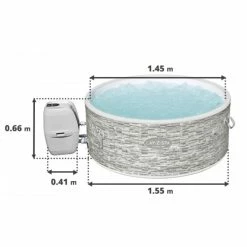 Spa Semi-rigide Bestway Lay-Z-Spa VANCOUVER AirJet Plus 5 Places -Intex Soldes Magasin spa gonflable rond lay z spa vancouver airjet plus dimensions