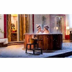 Spa Semi-rigide Bestway Lay-Z Spa HELSINKI AirJet 7 Places -Intex Soldes Magasin spa helsinki ambiance neige3 min 1