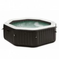 Structure Gonflable Seule Pour Spa Bulles/Jets Octogonal Noir 4 Personnes Intex (réf. 28454EX)
