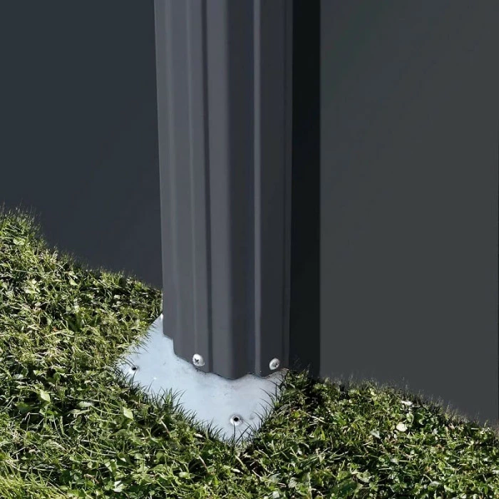 GRE Piscine Ronde Acier Gré Gris Anthracite - Ø 3,00 X 1,20 M 5 GRE Piscine Ronde Acier Gré Gris Anthracite - Ø 3,00 X 1,20 M – Image 5