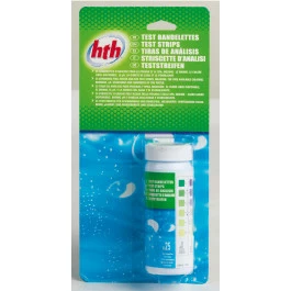 Tube De 25 Bandelettes De Test Ph Et D'analyse 6 Paramètres HTH 1 Tube De 25 Bandelettes De Test Ph Et D'analyse 6 Paramètres HTH