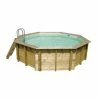 Piscine En Bois Octogonale Ubbink Océa 4,30 X 1,20 M - Liner Gris