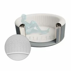 Spa Gonflable Bestway Lay-Z Spa BUDAPEST AirJet 6 Places -Intex Soldes Magasin visuel systeme massage airjet